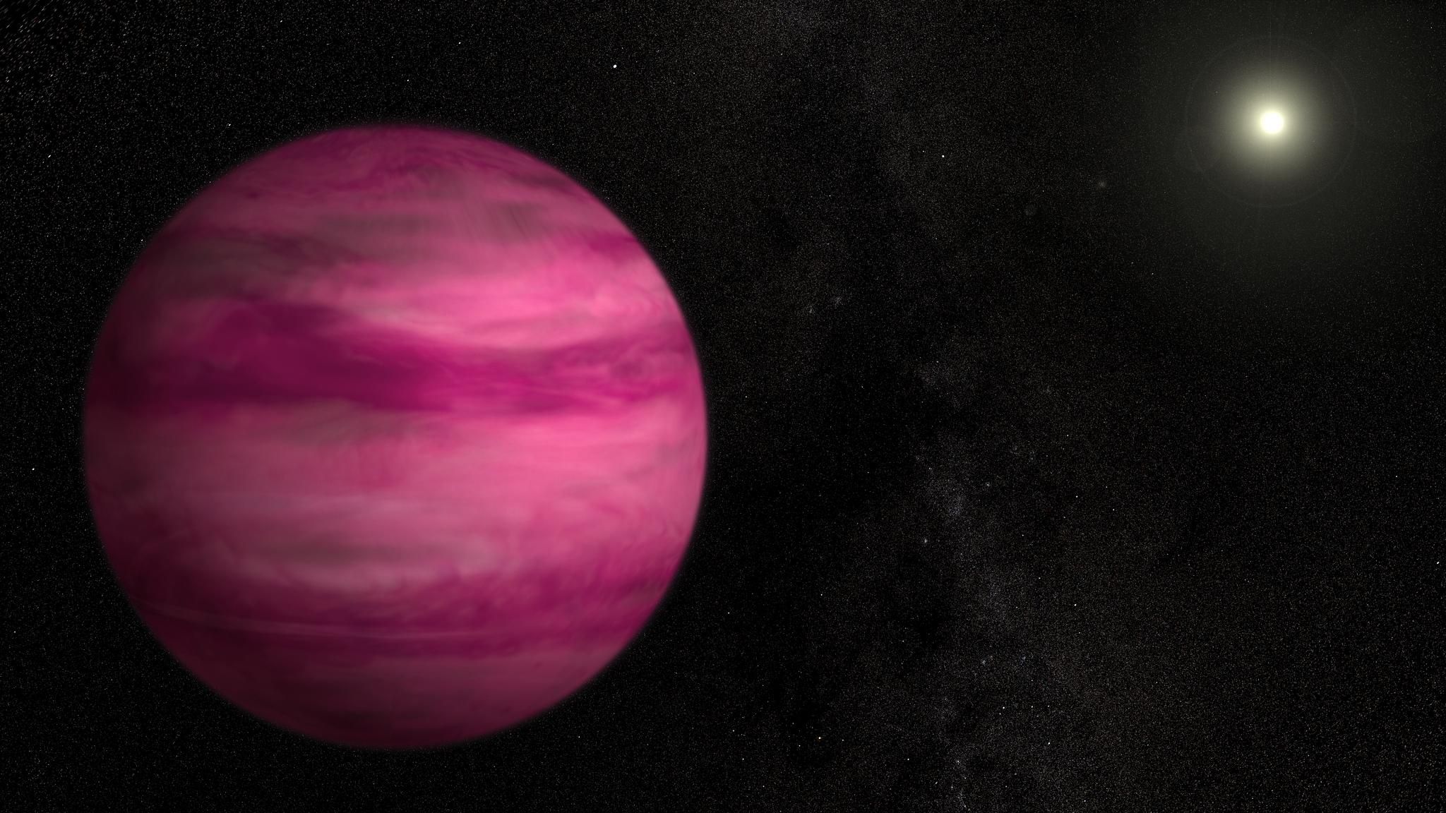NASA publica una imagen de un impresionante planeta Rosa.