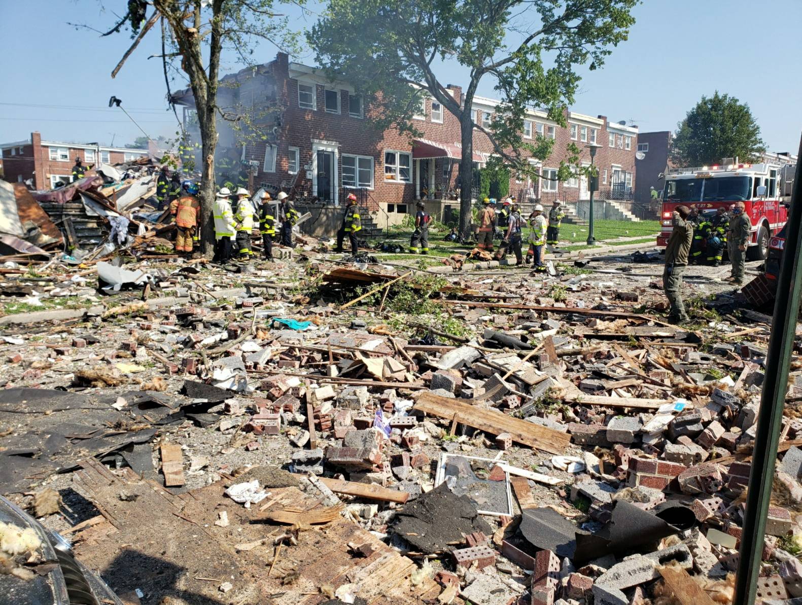 Explosión en Baltimore con lamentables consecuencias.