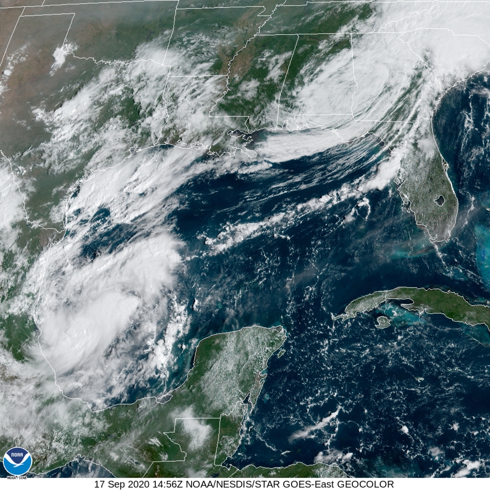 Tormenta tropical Wilfred se forma en el Golfo de México.