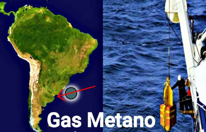 Fuga de gas metano en costas de Sudamérica, por efecto invernadero.
