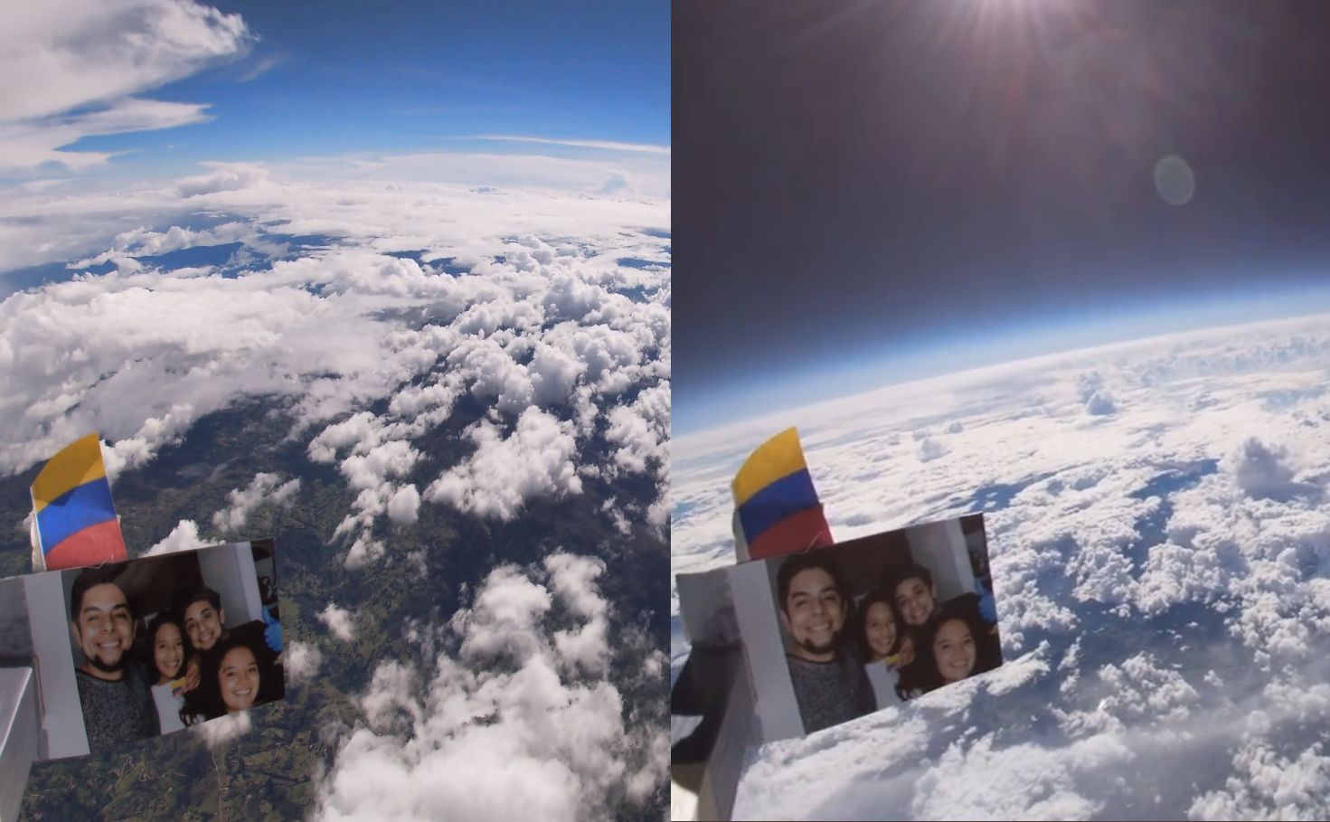 Youtuber colombiano lanza sonda al espacio y logra imágenes espectaculares del planeta Tierra.