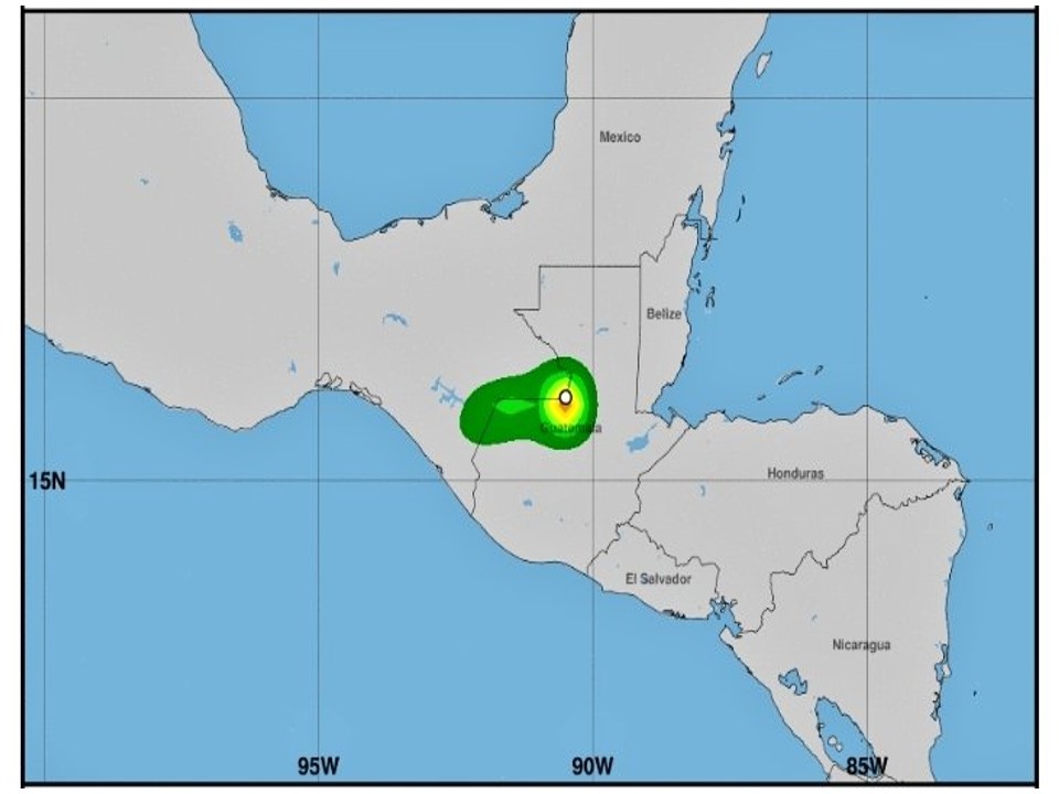 Degradada a depresión tropical, ingresa «Nana» a territorio mexicano.