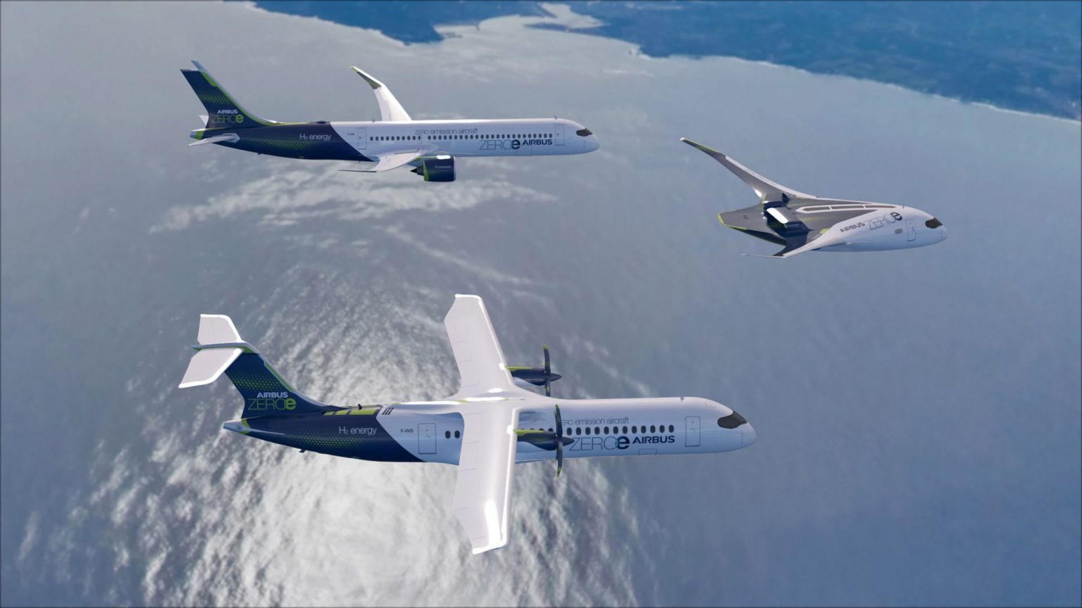 Se anuncian nuevos aviones comerciales propulsados por hidrógeno.