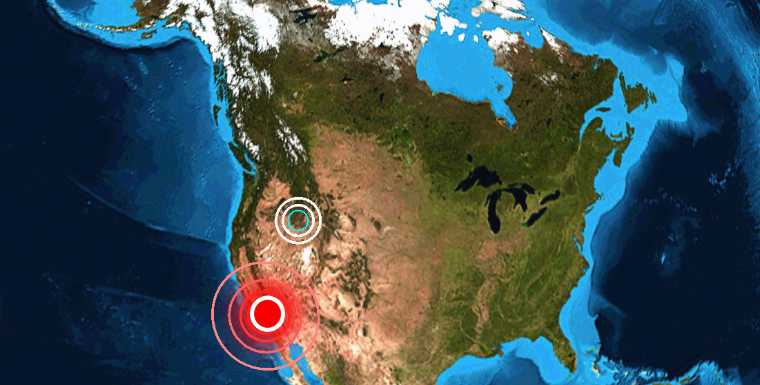 Fuerte sismo registrado en California, Estados Unidos, momento exacto.