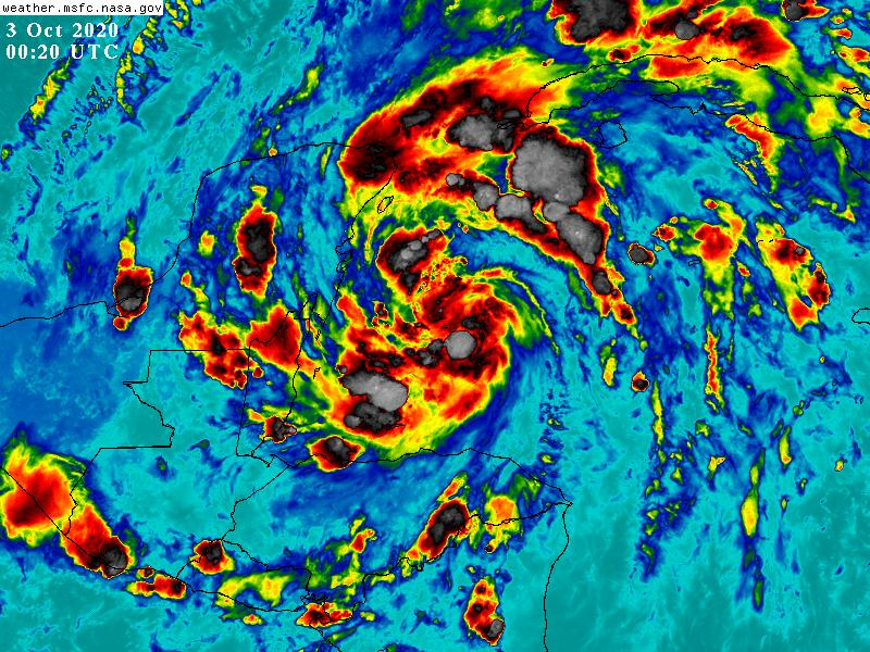 Se forma tormenta tropical Gamma y amenaza a los estados que conforman la Península de Yucatán.