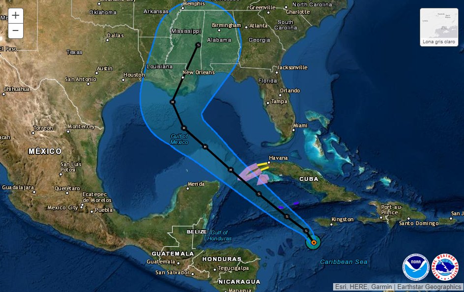 Alerta roja en estos lugares de México por huracán Delta categoría 4.