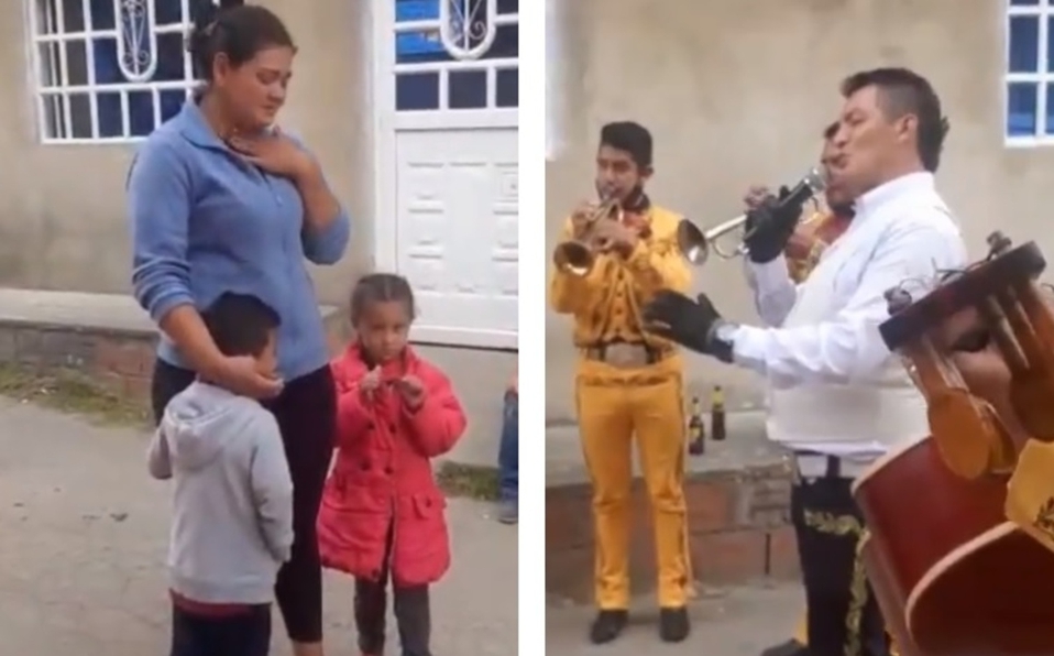 En Colombia, niño intercambia canicas por sesión de mariachis para su mamá.
