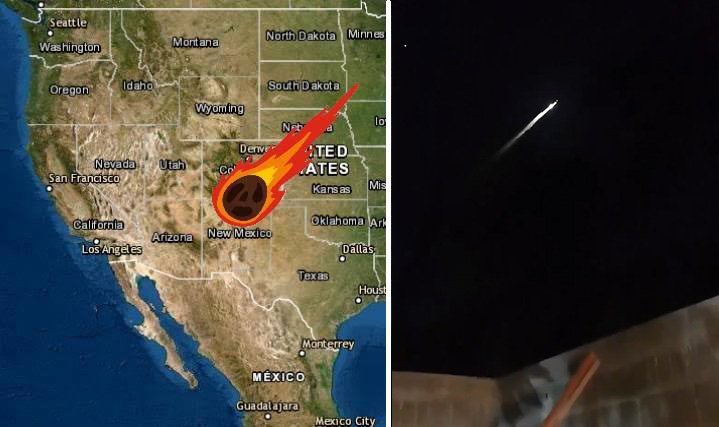 Usuarios en redes reportan la caída de un meteorito en Monterrey.