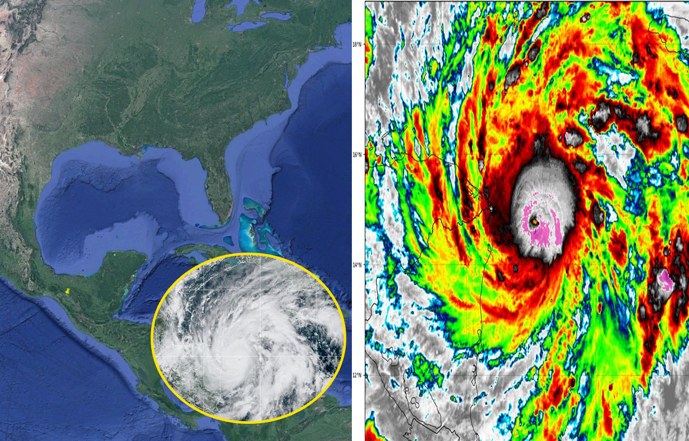 La tormenta tropical Eta, se intensifica a huracán categoría 1.