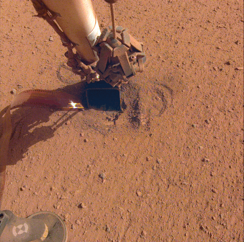 Sonda excavadora en Marte ha sido abandonada.