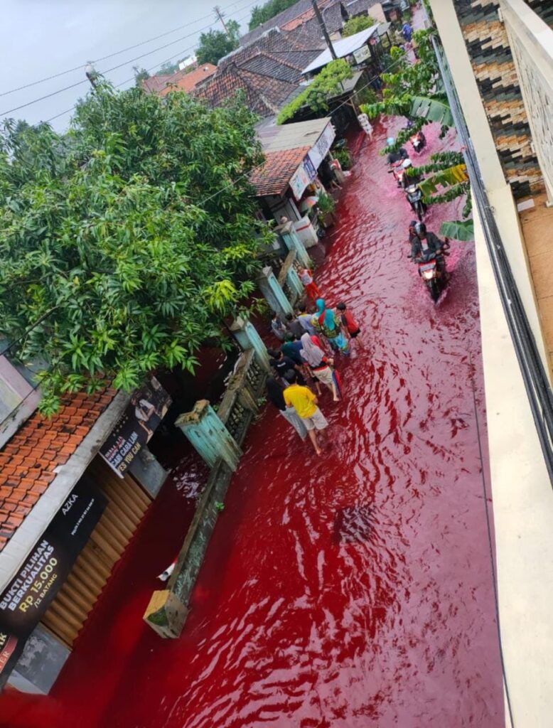 río color sangre