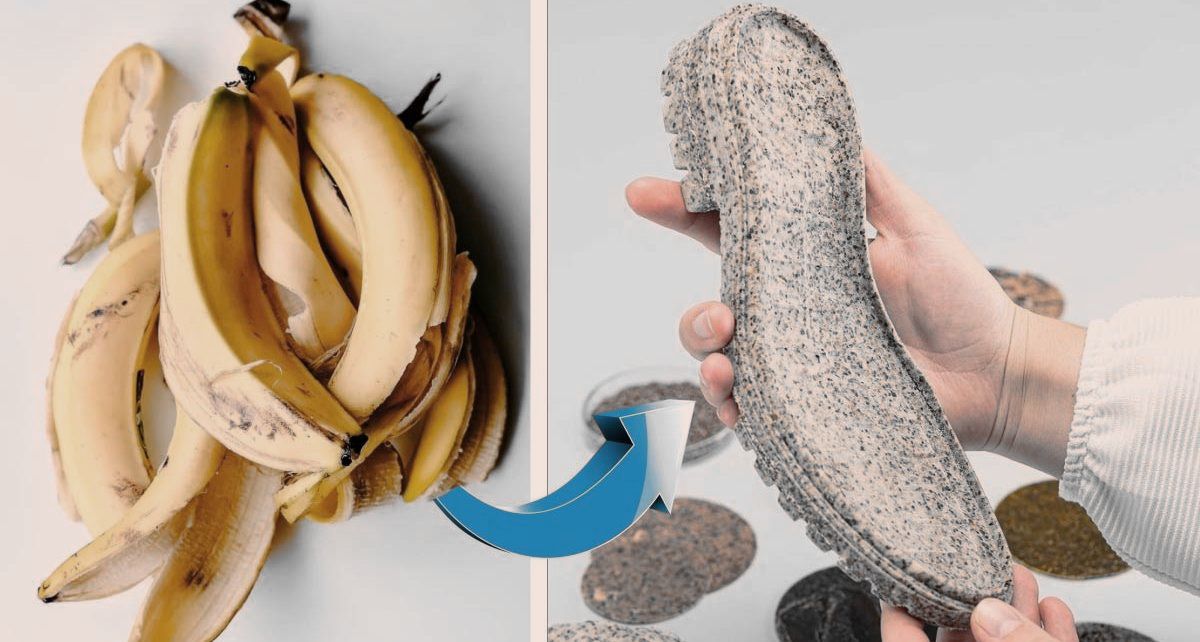 Cáscaras de plátano: una diseñadora hace desde suelas hasta lentes.