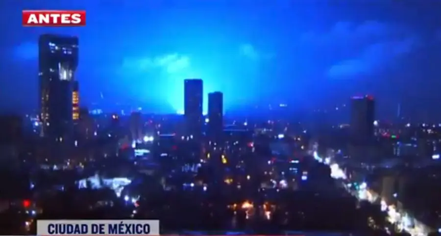 Revelan que son las extrañas luces durante el terremoto de México.