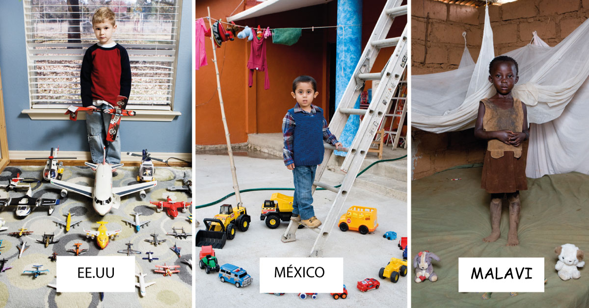 21 fotografías de niños de todo el mundo con sus juguetes más preciados.