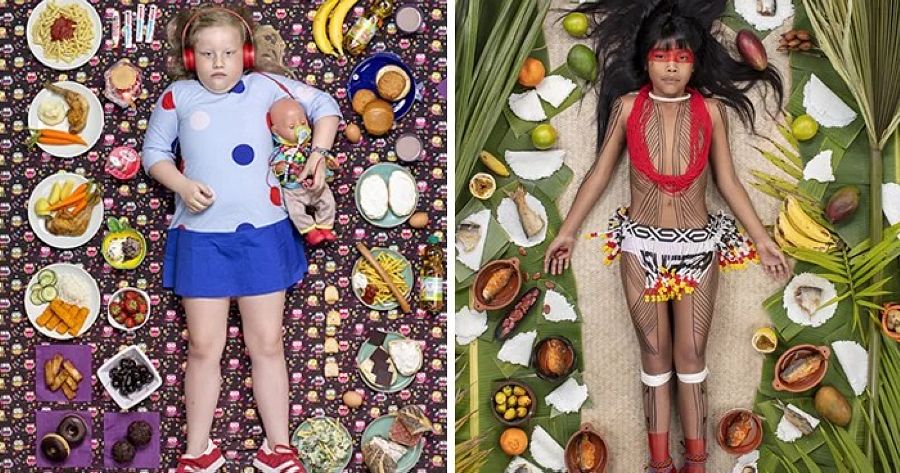 18 fotografías de niños de todo el mundo y sus comidas de una semana.